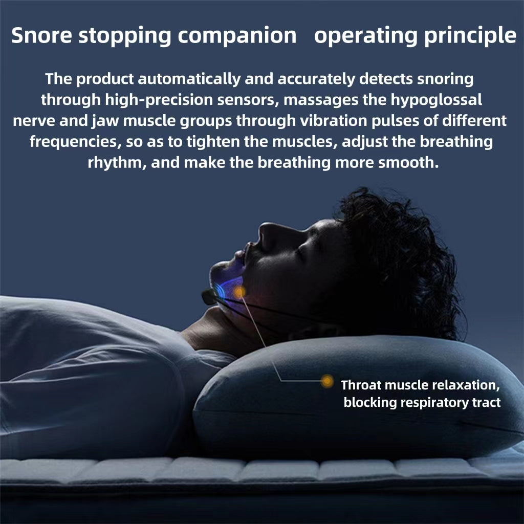 Smart Anti Snoring Device EMS Pulse Snoring Stop Effective Solution Snore Sleep Aid Portable Noise Reduction Muscle Stimulator