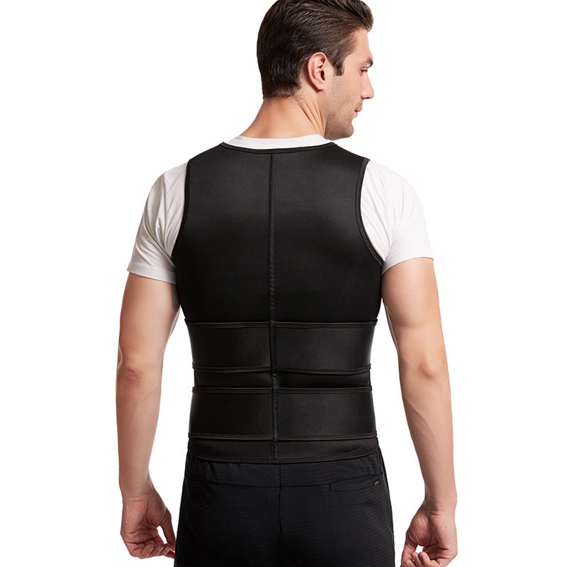 Men's Double Belt Vest Shapewear Reinforced