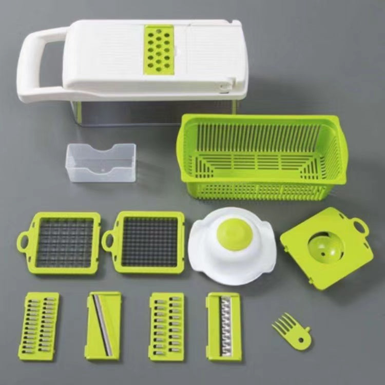 Vegetable Chopper, Pro Onion Chopper, Multifunctional 13 in 1 Food Chopper, Kitchen Vegetable Slicer Dicer Cutter,Veggie Chopper With 8 Blades,Carrot and Garlic Chopper With Container